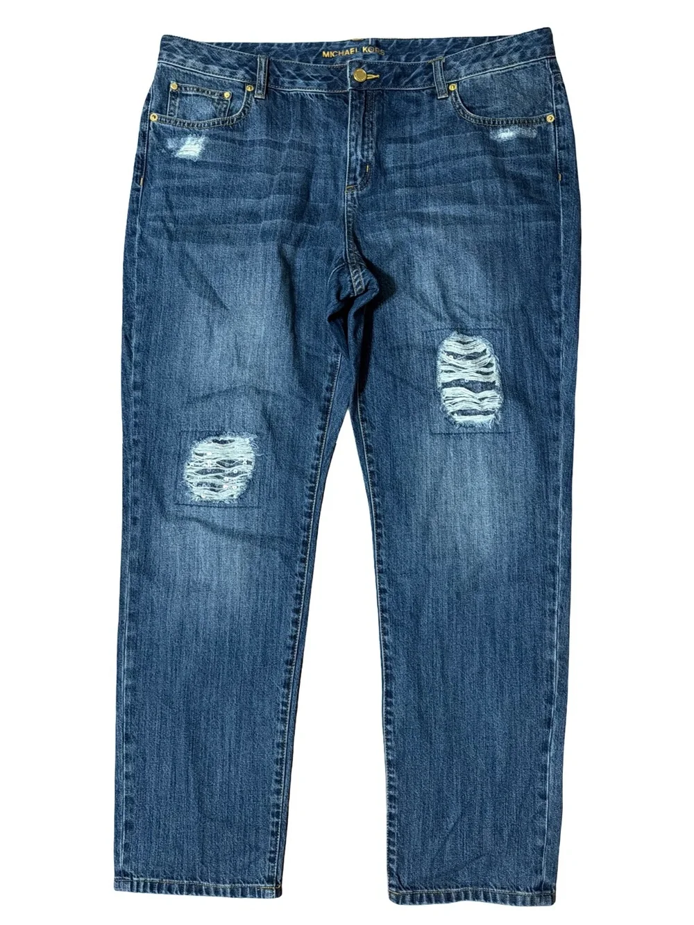 Michael Kors Straight Leg Jeans Blue Size 16